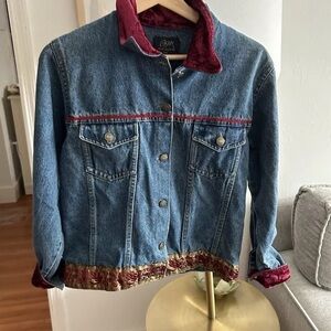 Agapo Vintage Oversized Velvet 90s y2k Western Beaded Streetwear Jacket S